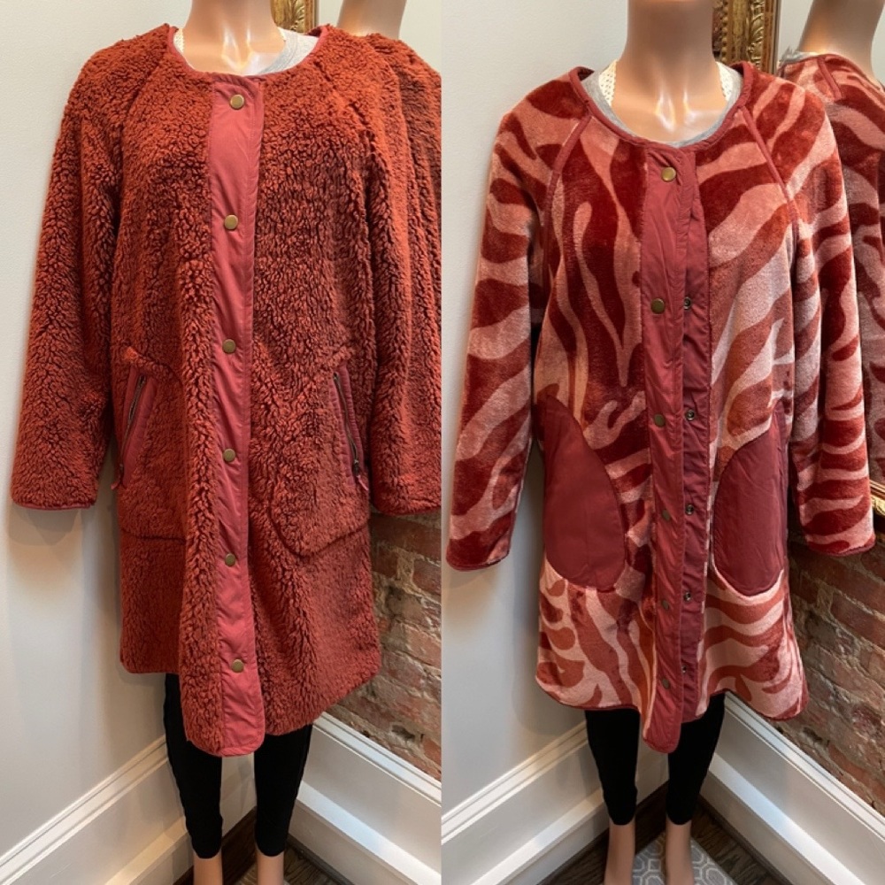 ANTHROPOLOGIE| reversible coat | m